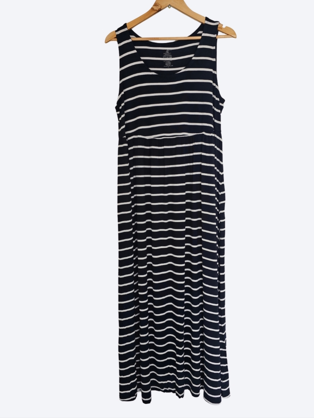 Navy Blue With White Stipes Sun Dress